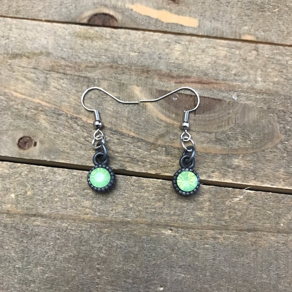 Handmade Jewelry - 3 for $25 Handmade Green & Silver Earrings